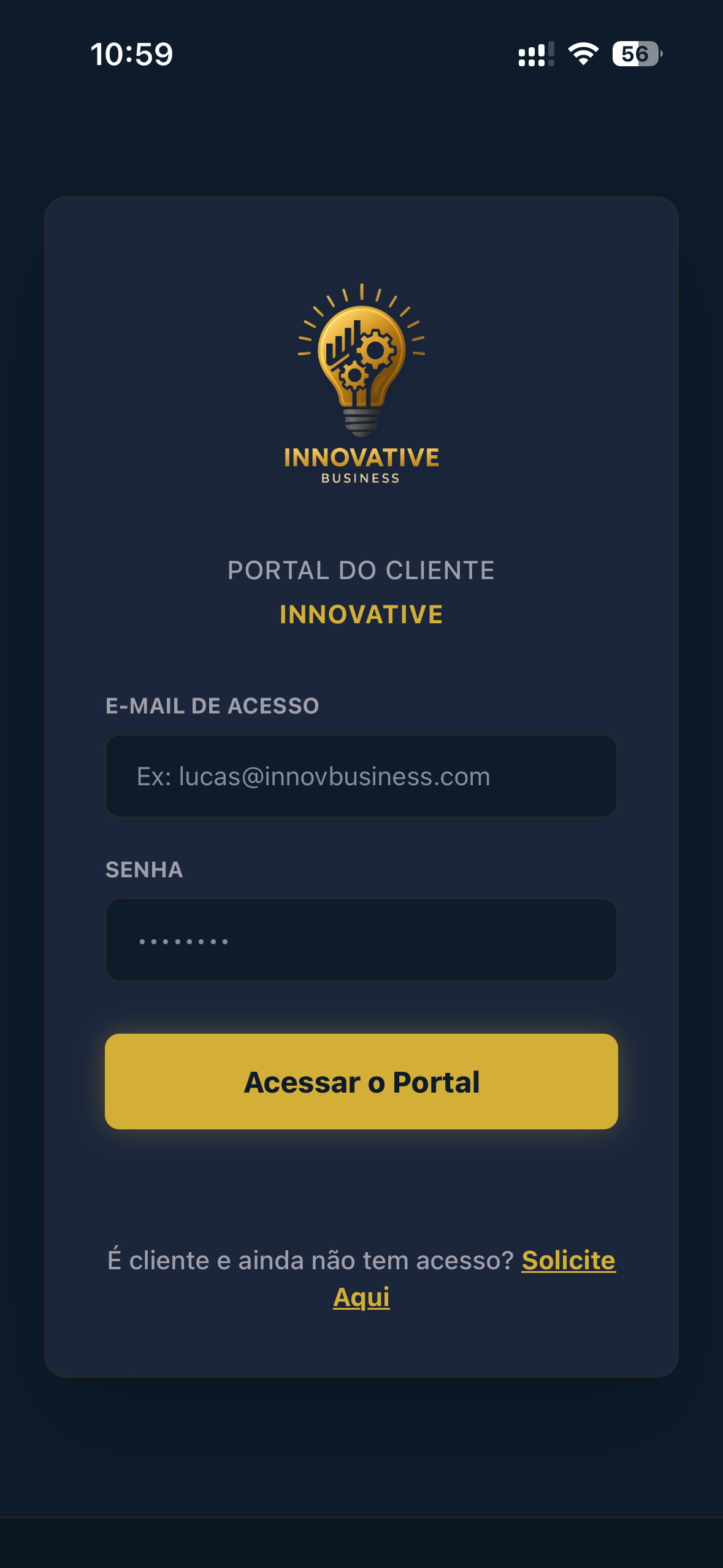 Portal do Cliente Innovative Business